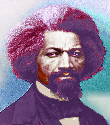 A Tribe Called Beach - Frederick Douglass Painting In Color pop art by Tony Rubino