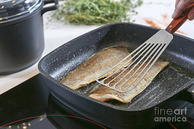 Firefighter Patents Royalty Free Images - Frying fish on an electric stove  Royalty-Free Image by Oren Shalev