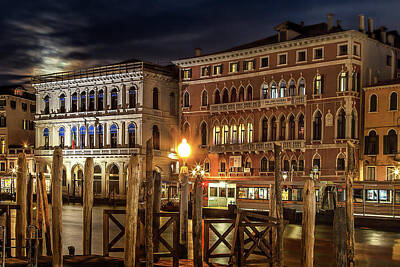 Nothing But Numbers - Full Moon over Venice by Andrew Soundarajan