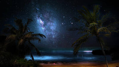 Mark Andrew Thomas Royalty-Free and Rights-Managed Images - Galaxy Beach by Mark Andrew Thomas