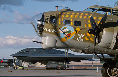 Ingredients Rights Managed Images - Generations B-17 and B-2 Royalty-Free Image by John Clark