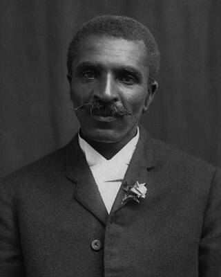 Best Sellers - Politicians Photo Royalty Free Images - George Washington Carver Portrait Royalty-Free Image by War Is Hell Store