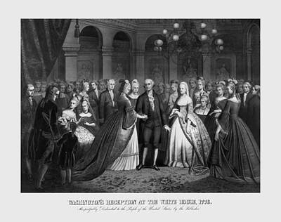 Vintage Buick - George Washingtons Reception at White House - 1776  by War Is Hell Store