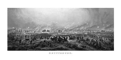 Landmarks Paintings - Gettysburg by War Is Hell Store
