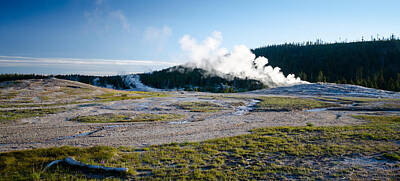 Crystal Wightman Royalty-Free and Rights-Managed Images - Geyser Steam by Crystal Wightman