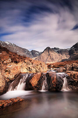 Beach House Signs Royalty Free Images - Ghost of the Fairy Pools Royalty-Free Image by Grant Glendinning