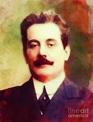 Michael Jackson Rights Managed Images - Giacomo Puccini, Famous Composer Royalty-Free Image by Esoterica Art Agency