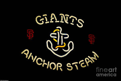 Beer Photos - Giants Anchor Steam by Mitch Shindelbower