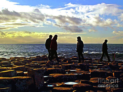 Pretty In Pink Rights Managed Images - Giants Causeway Coast 6 Royalty-Free Image by Nina Ficur Feenan