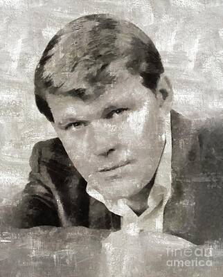 Musicians Rights Managed Images - Glen Campbell by Mary Bassett Royalty-Free Image by Esoterica Art Agency
