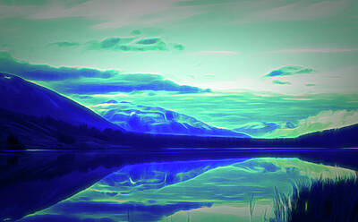 Edward Hopper - Glow in the Dark Summit Lake Alaska by Aimee L Maher ALM GALLERY