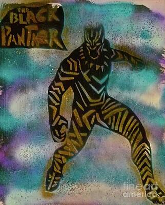 Minimalist Childrens Stories - Gold Black Panther  by Tony B Conscious