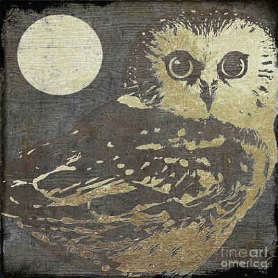 Juj Winn - Golden Owl by Mindy Sommers