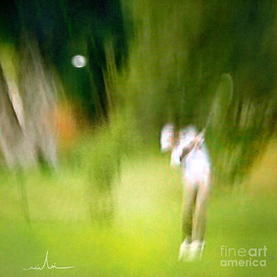 Sports Mixed Media - Golf at The Blue Monster in Doral Florida 01 by Miki De Goodaboom