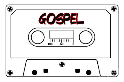 Car Design Icons - Gospel Music Tape Cassette by Bigalbaloo Stock