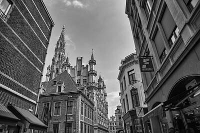 Travel Pics Royalty-Free and Rights-Managed Images - Gothic and Modern in Brussels by Georgia Clare