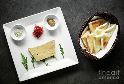 Irish Leprechauns - Gourmet Fresh Foie Gras Portion Starter Set With Toast by JM Travel Photography