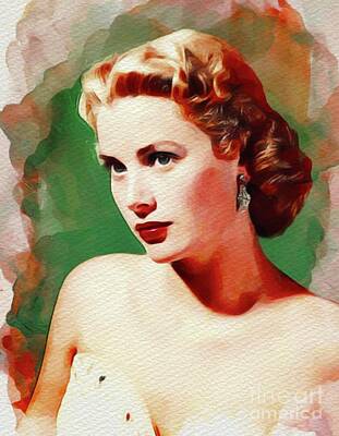 Actors Rights Managed Images - Grace Kelly, Movie Star Royalty-Free Image by Esoterica Art Agency