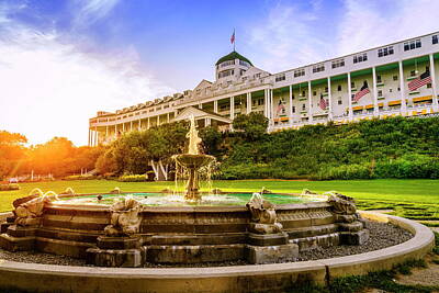 Landmarks Royalty Free Images - Grand Hotel Royalty-Free Image by Alexey Stiop