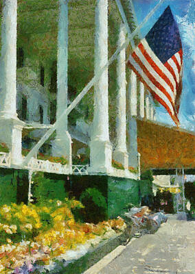 All American - Grand Hotel Mackinac Island by Michelle Calkins