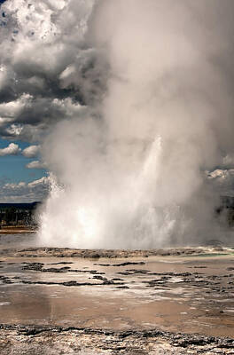 Sean Rights Managed Images - Great Fountain Geyser Royalty-Free Image by Lana Trussell