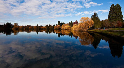 Latidude Image - Greenlake Fall Reflections by Mike Reid