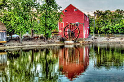 Interior Designers Rights Managed Images - Grist Mill at Mrs. Duffs Smithville, NJ Royalty-Free Image by Geraldine Scull