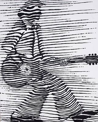 State Pop Art - Guitarman by Samantha Whitten