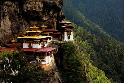 City Scenes Photos - The Tiger Nest Monastery by Nilu Mishra
