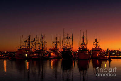 Transportation Royalty-Free and Rights-Managed Images - Harbor Sunset by Sheryl Leas