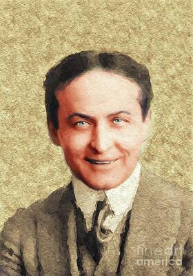 Ink And Water Rights Managed Images - Harry Houdini, Famous Magician Royalty-Free Image by Esoterica Art Agency