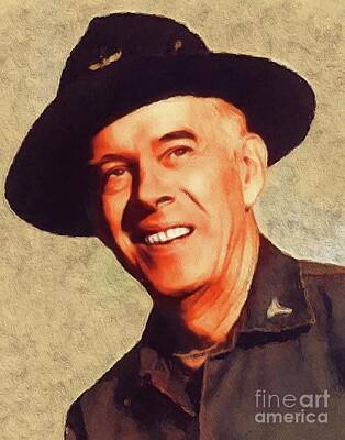 Celebrities Royalty-Free and Rights-Managed Images - Harry Morgan, Vintage Actor by Esoterica Art Agency