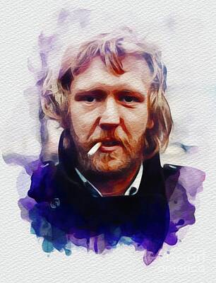 Jazz Painting Royalty Free Images - Harry Nilsson, Music Legend Royalty-Free Image by Esoterica Art Agency