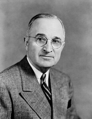 Landmarks Photo Royalty Free Images - Harry Truman - 33rd President of the United States Royalty-Free Image by War Is Hell Store