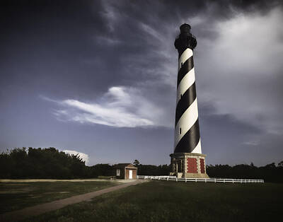 Temples Rights Managed Images - Hatteras Lighthouse Royalty-Free Image by Eduard Moldoveanu