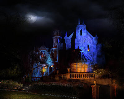 Mountain Royalty-Free and Rights-Managed Images - Haunted Mansion at Walt Disney World by Mark Andrew Thomas