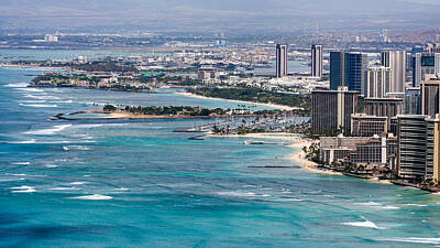 Glass Of Water - Hawaii Cityscape by Seth Solesbee