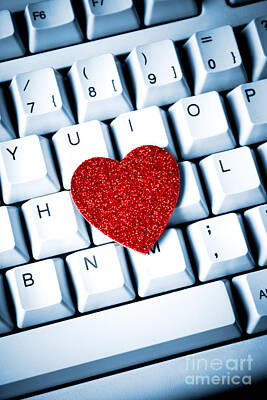 Modern Man Sharks - Heart on keyboard by Kati Finell