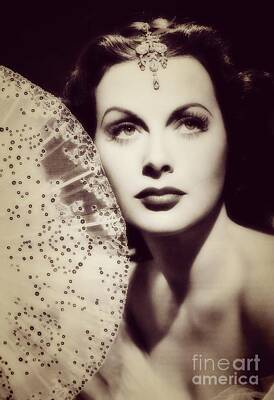 Actors Photos - Hedy Lamarr, Vintage Movie Star by Esoterica Art Agency