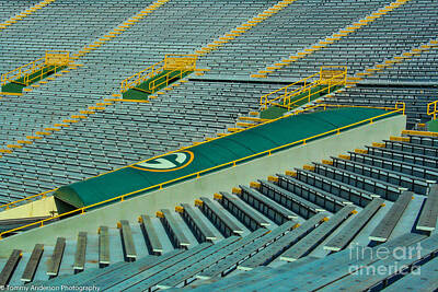 Brilliant Ocean Wave Photography - Heros Entrance - Lambeau Field by Tommy Anderson