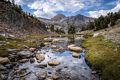 Mountain Royalty-Free and Rights-Managed Images - High Sierra Tarn by Cat Connor