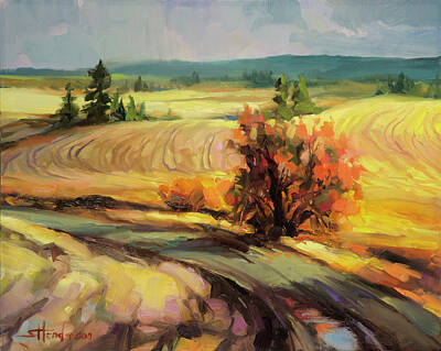 Impressionism Royalty-Free and Rights-Managed Images - Highland Road by Steve Henderson