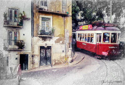 Anne Geddes Florals - Historic Lisbon Tram by Chris Armytage