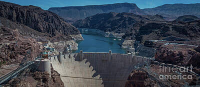 Modern Sophistication Charcoal Figure Drawings - Hoover Dam Panorama by Michael Ver Sprill
