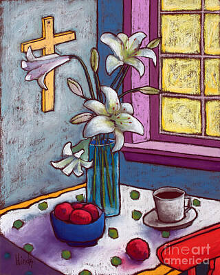 Lilies Paintings - Hope by David Hinds
