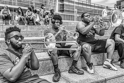 Musician Photo Royalty Free Images - Horns in Detroit Royalty-Free Image by John McGraw