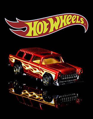 Maps Rights Managed Images - Hot Wheels 55 Chevy Nomad 2 Royalty-Free Image by James Sage