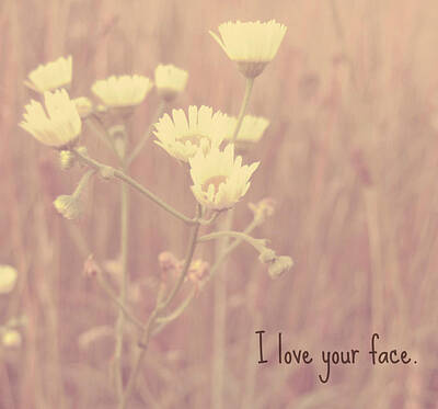 Botanical Farmhouse - I love your face. by Fern Cardinal