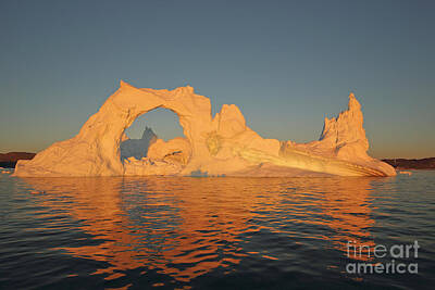Design Pics - Iceberg at sunset, Greenland j by Jacky Telem