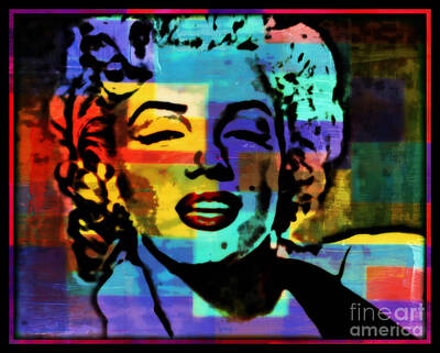 Fashion Paintings Rights Managed Images - Iconic Marilyn Royalty-Free Image by Wbk